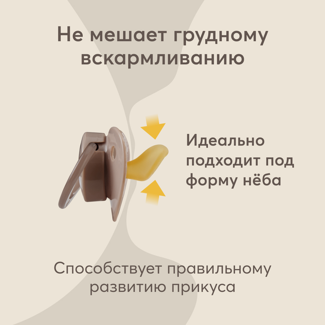 Пустышка Happy Baby латекс ортодонтическая от 0 мес. 1 шт. - фото 4