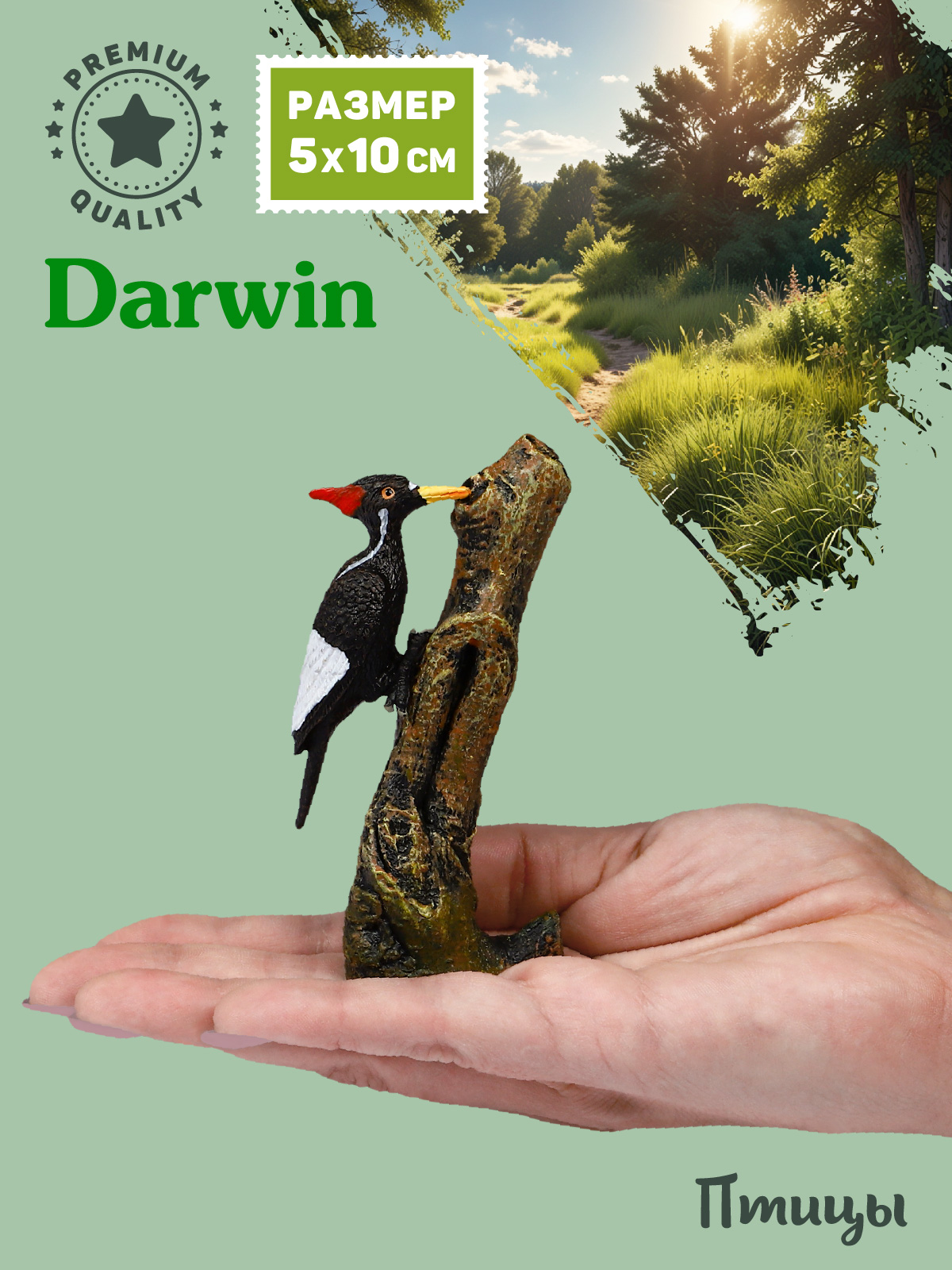 Фигурка DARWIN Птицы Серый дятел - фото 2