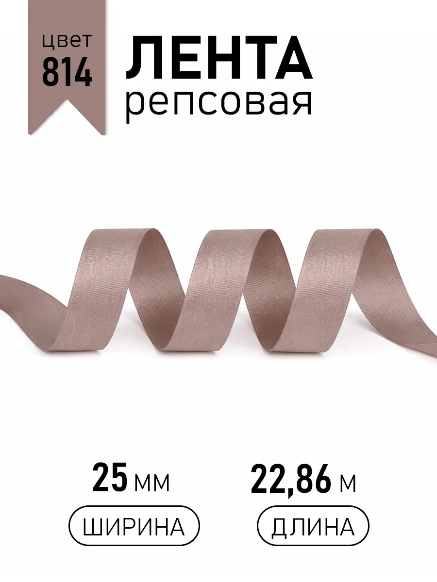 Лента для рукоделия и упаковки Magic 4 Hobby коричневый 25 мм 22.86 м - фото 1