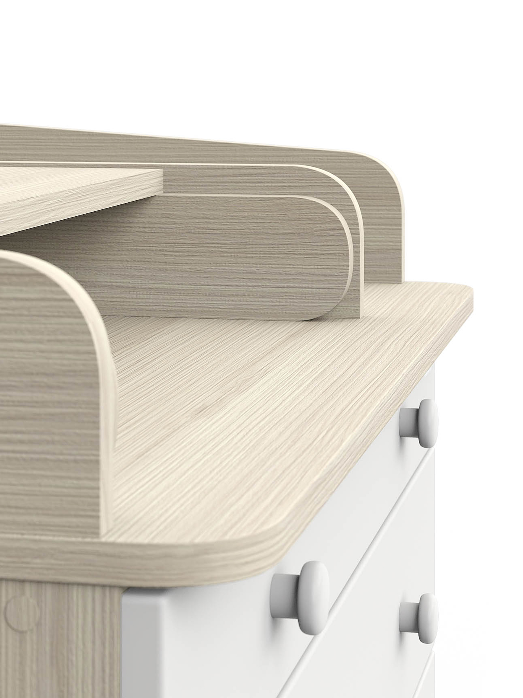 Комод пеленальный Aton Maks ясень севилья-белый софт - фото 4