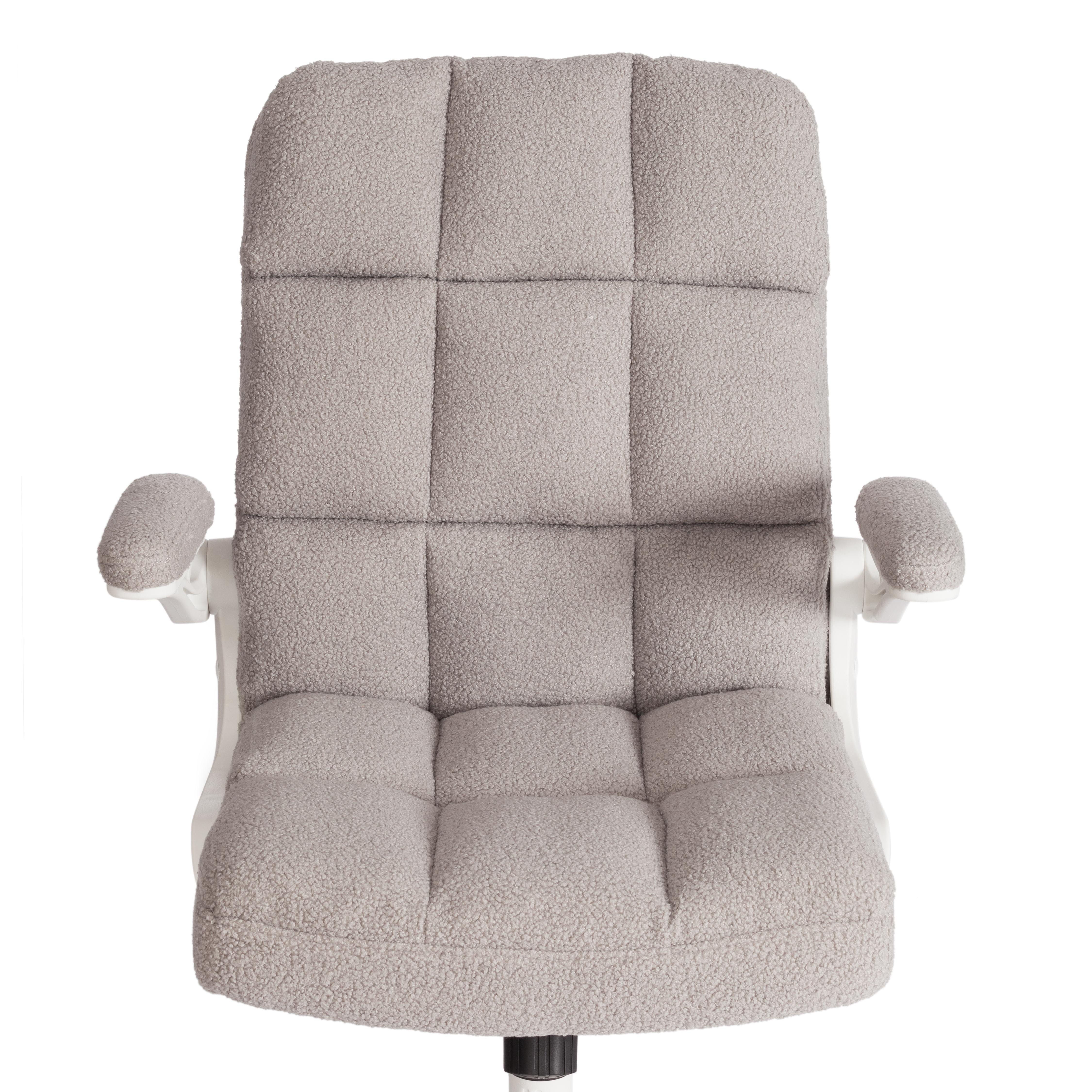 Компьютерное кресло TETCHAIR Лугано тедди светло-серый - фото 7