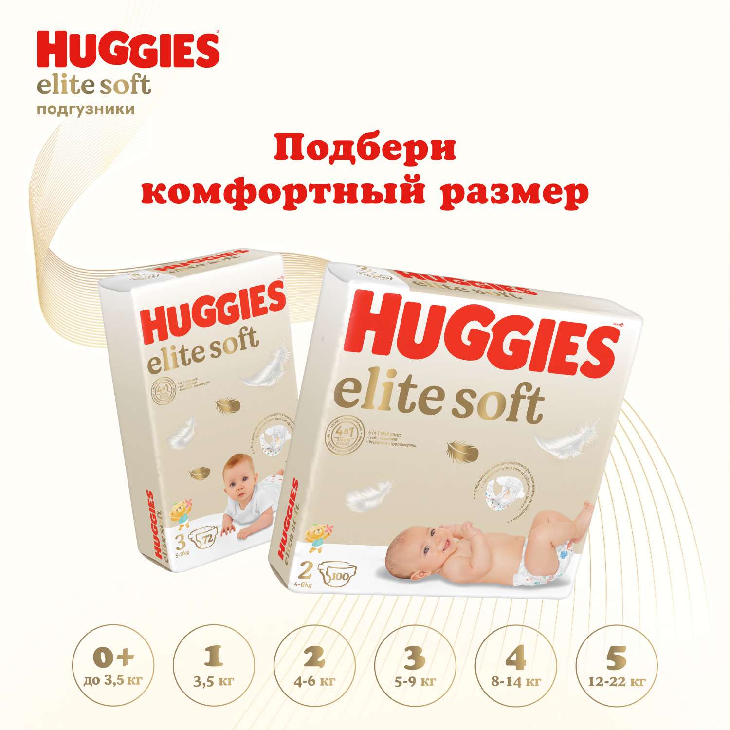 Подгузники Huggies Elite Soft 3 (5-9 кг) 40 шт. - фото 12