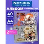 Альбом Brauberg А4 40 лист. 2 шт.