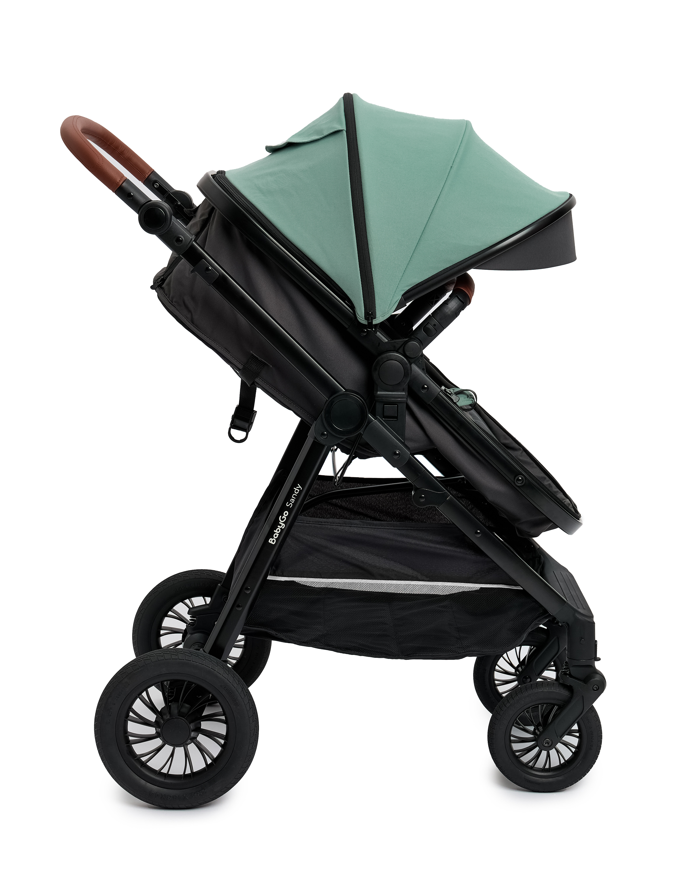 Коляска 2в1 BabyGo Sandy бирюзовый - фото 17