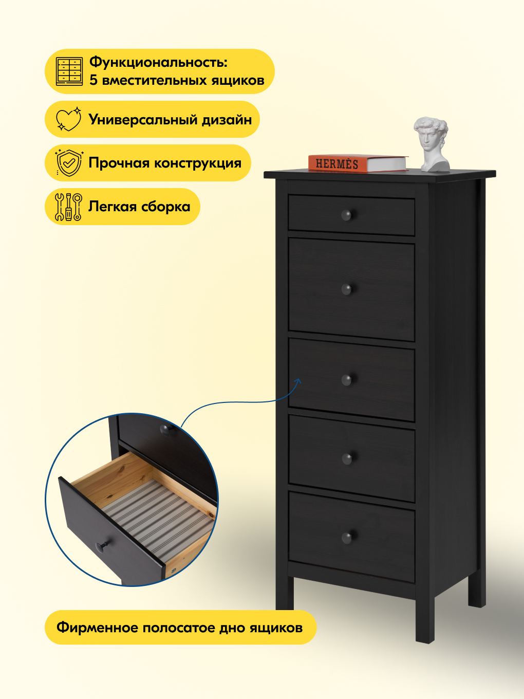 Комод IKEA КЫМОР - фото 4