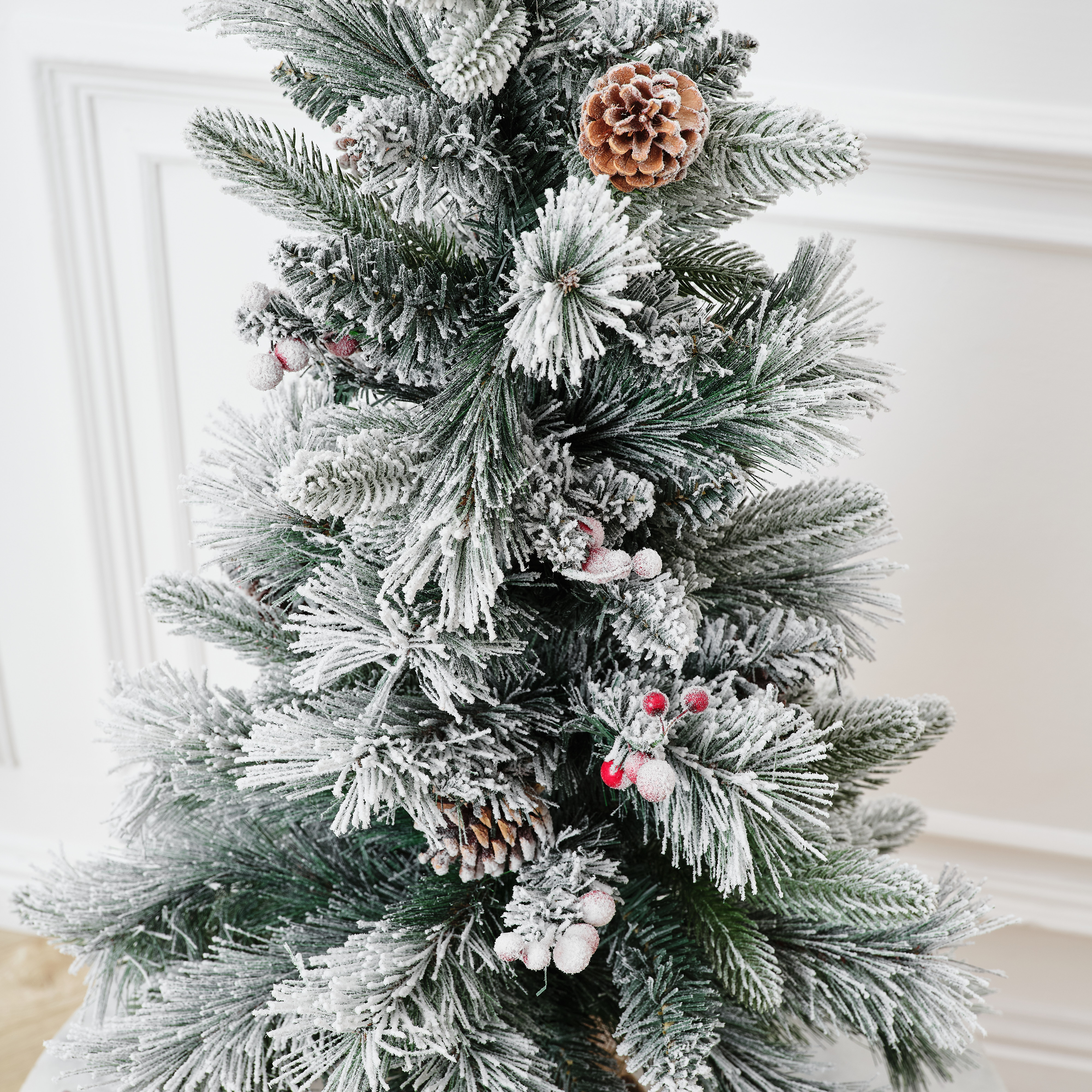 Елка искусственная BINOSHE настольная Ryabina заснеженная 90 см - фото 5