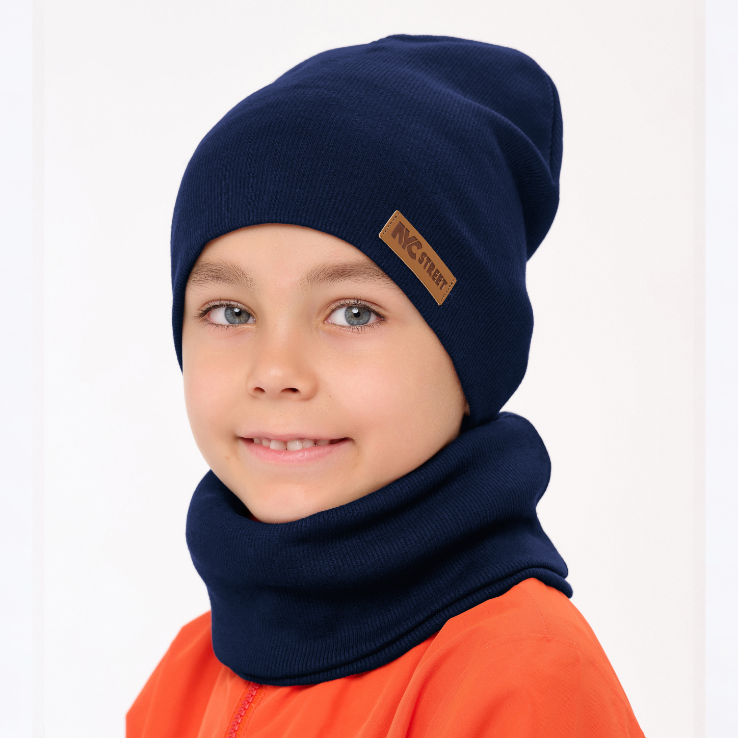 Шапка и снуд KUBRIO KU-H-39-KashB-Dblue - фото 3