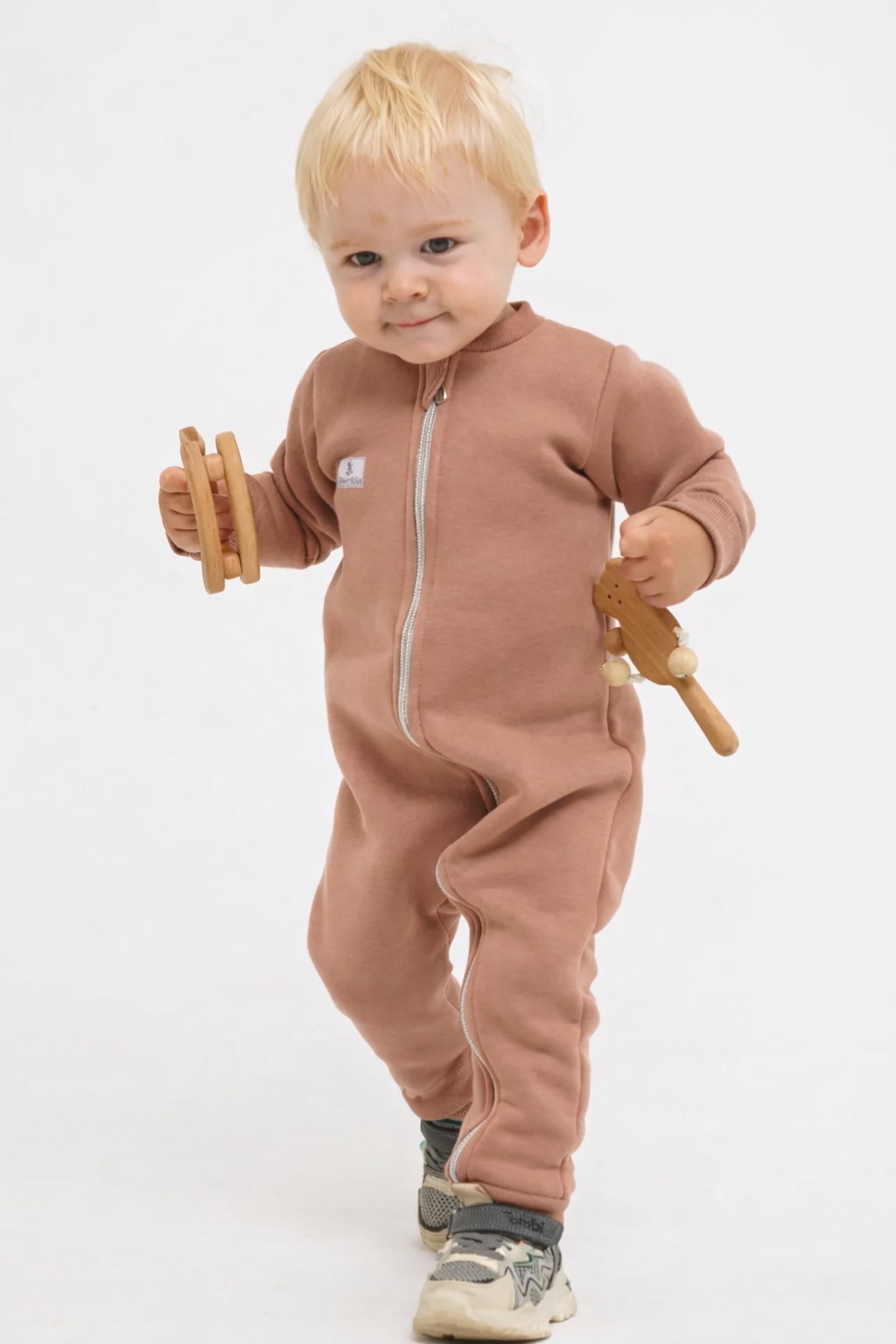 Комбинезон Супер Пупс мод14/светло-бежевый - фото 1