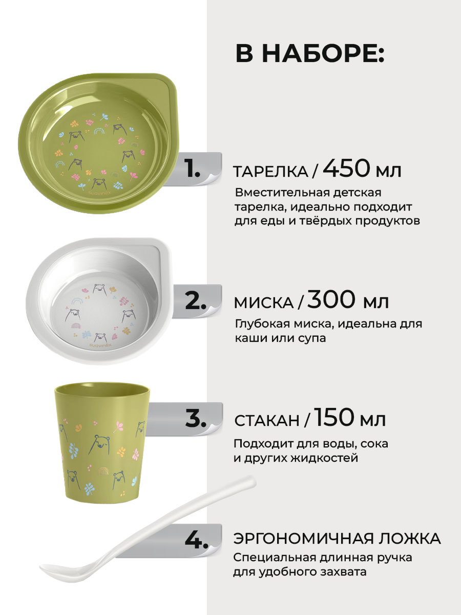 Набор посуды Suavinex 4 предм. - фото 2