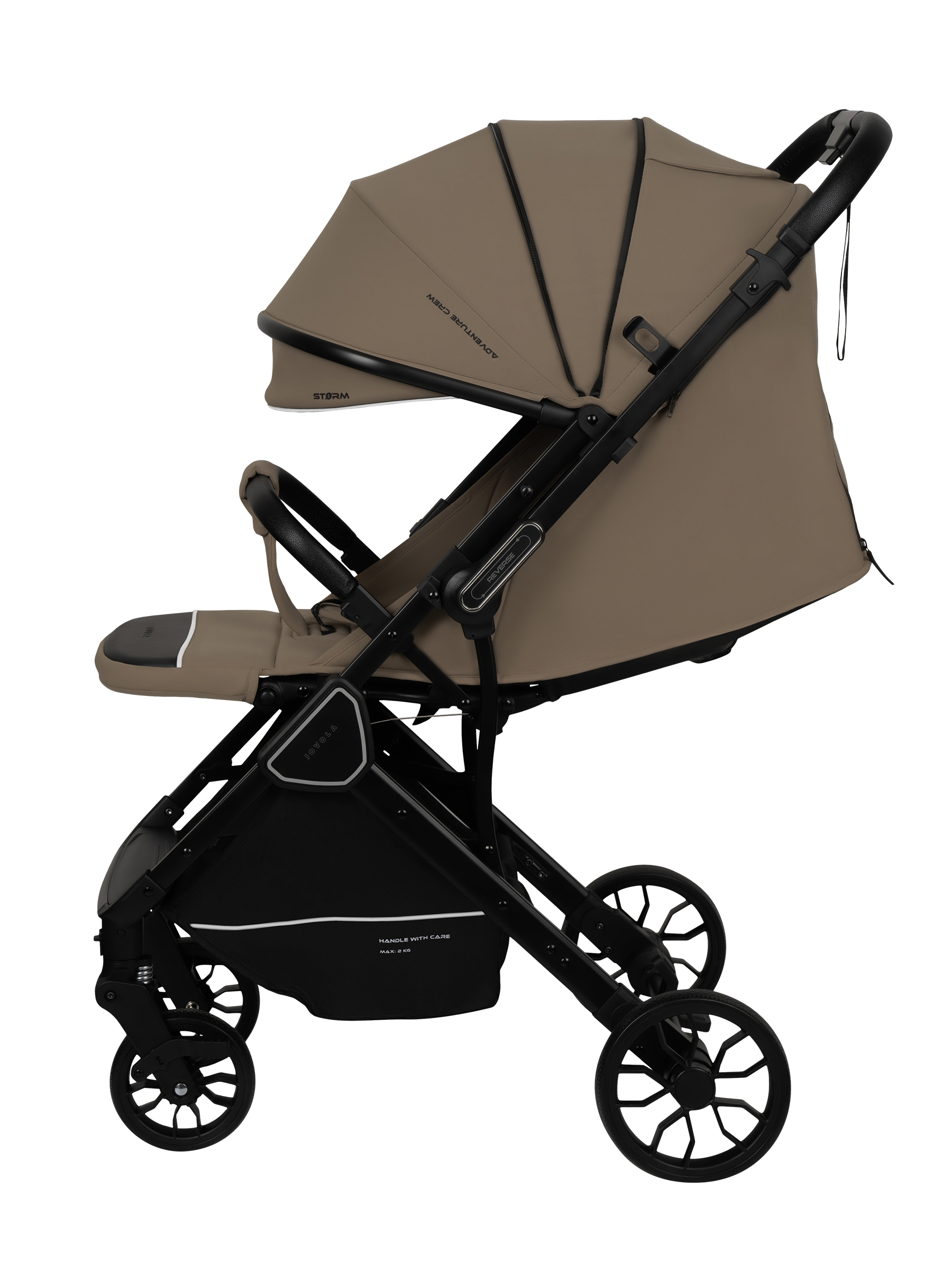 Коляска прогулочная JOVOLA Storm, бежевый - фото 19