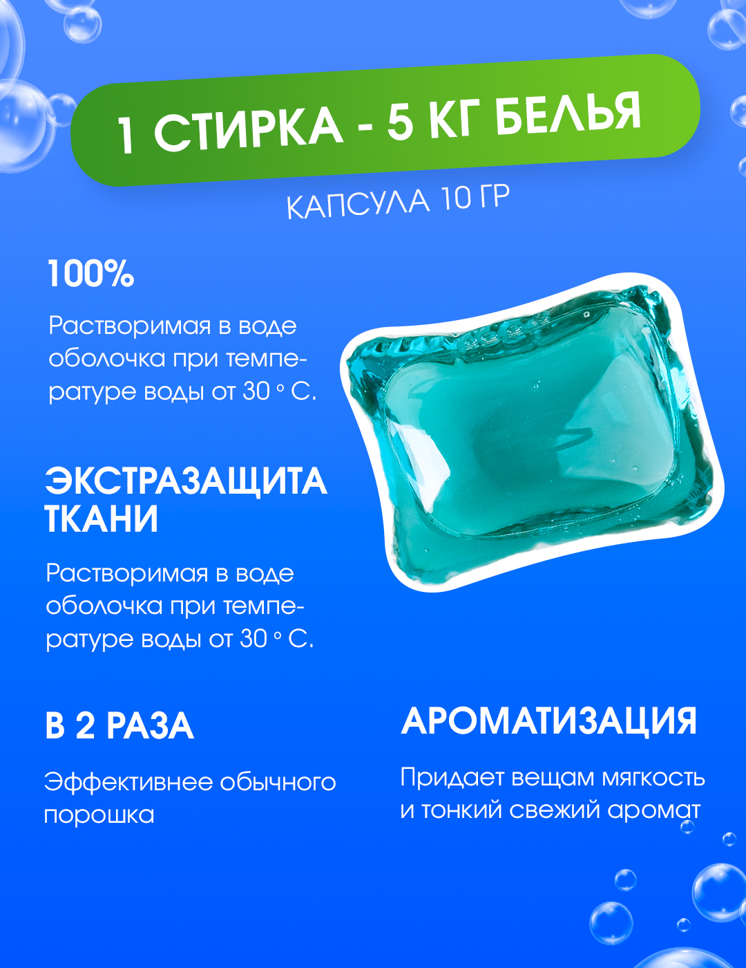 Капсулы для стирки LM eco 8 шт. 1 упак. - фото 2