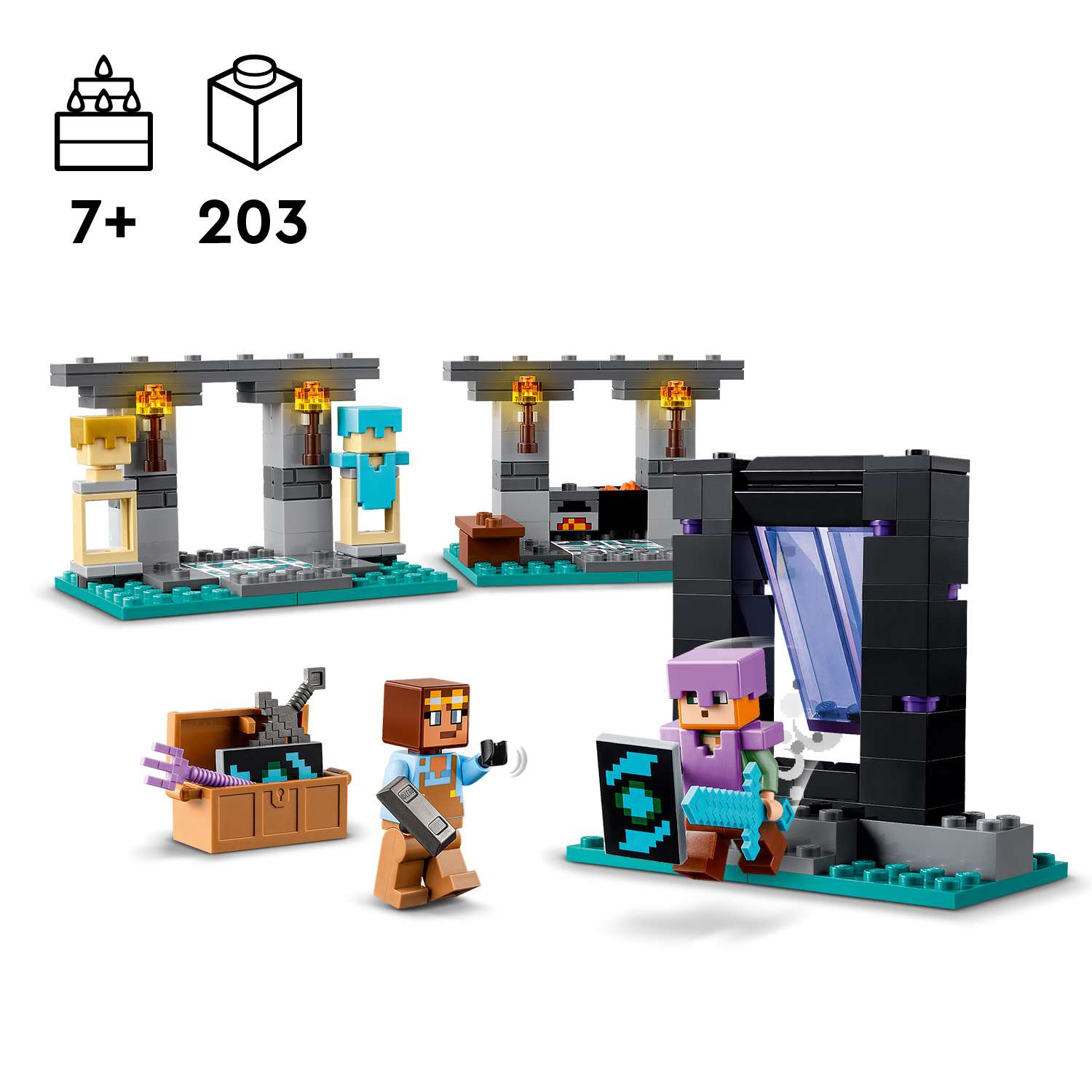 Конструктор LEGO Minecraft Арсенал 203 дет. - фото 5