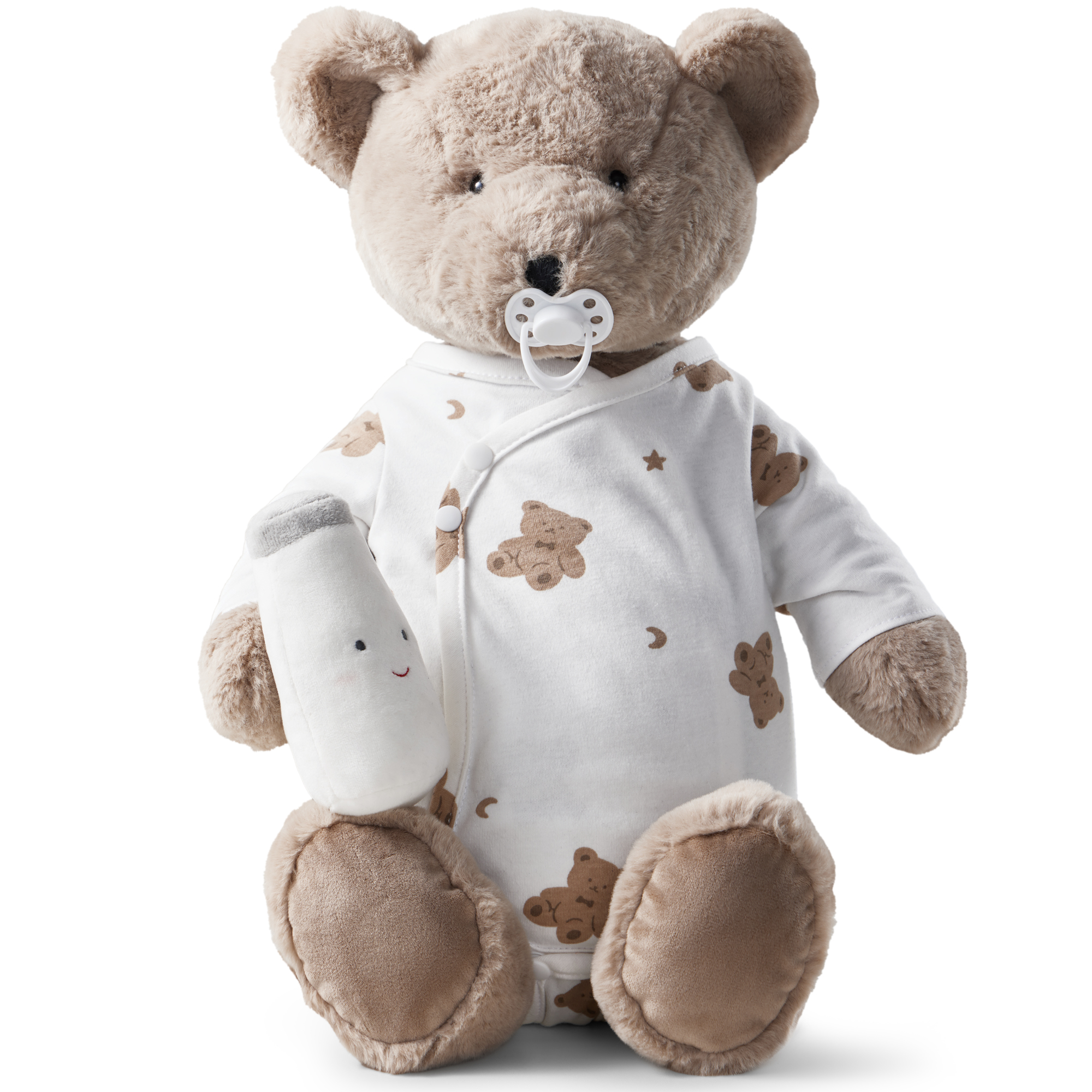 Мягкая игрушка Happy Baby мишка Коричневый 54 см - фото 8