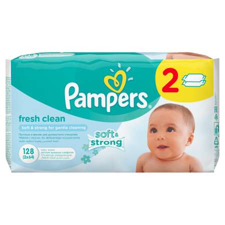 Влажные салфетки Pampers Fresh Clean 2 упак. 64 шт.