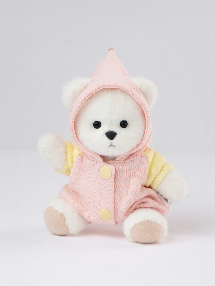 Мягкая игрушка TeddyTales Медведь костюм Зефирка брелок - фото 4
