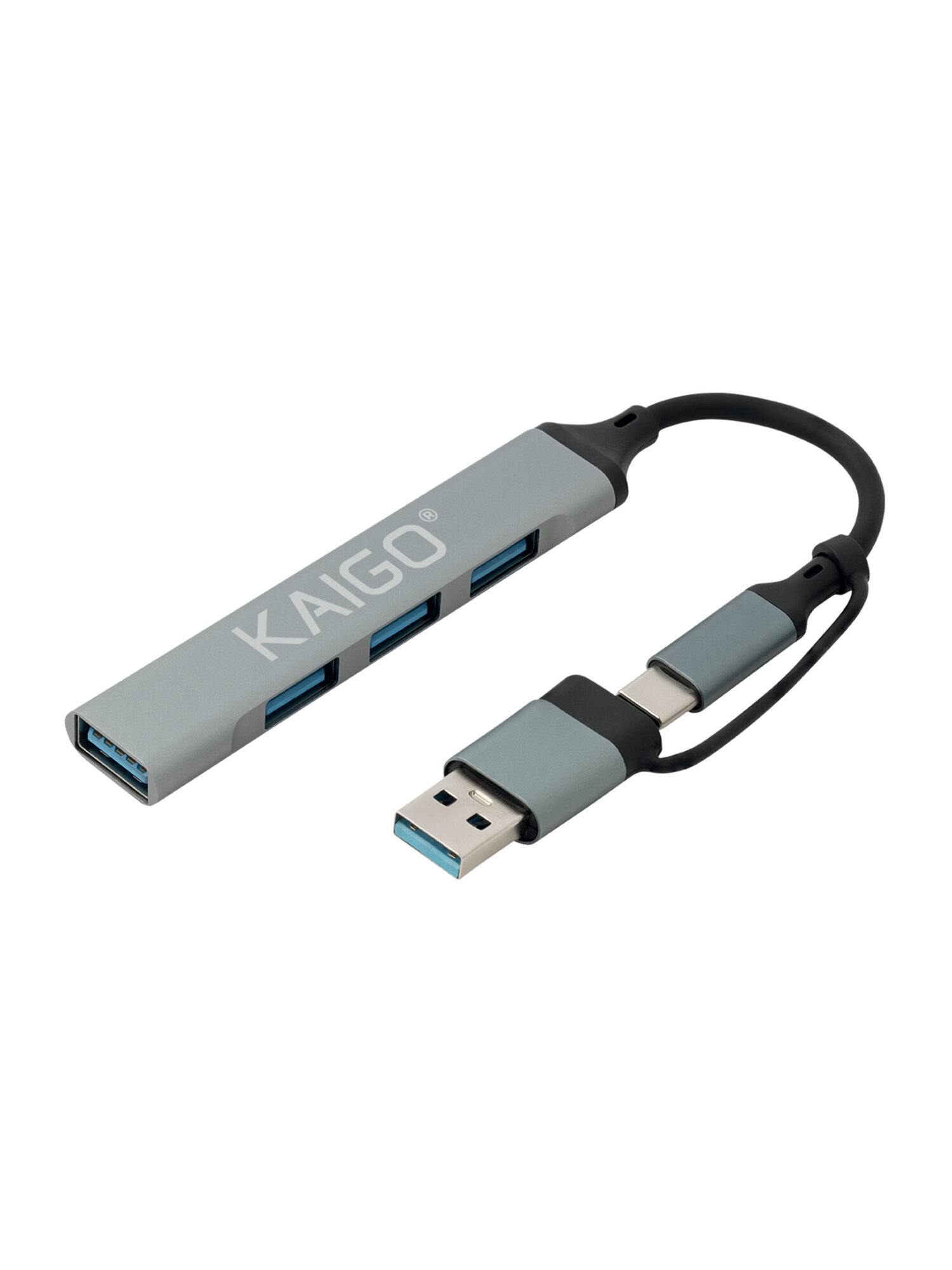 Хаб KAIGO Type-C разветвитель высокоскоростной 3xUSB 2.0 USB 3.2 - фото 3