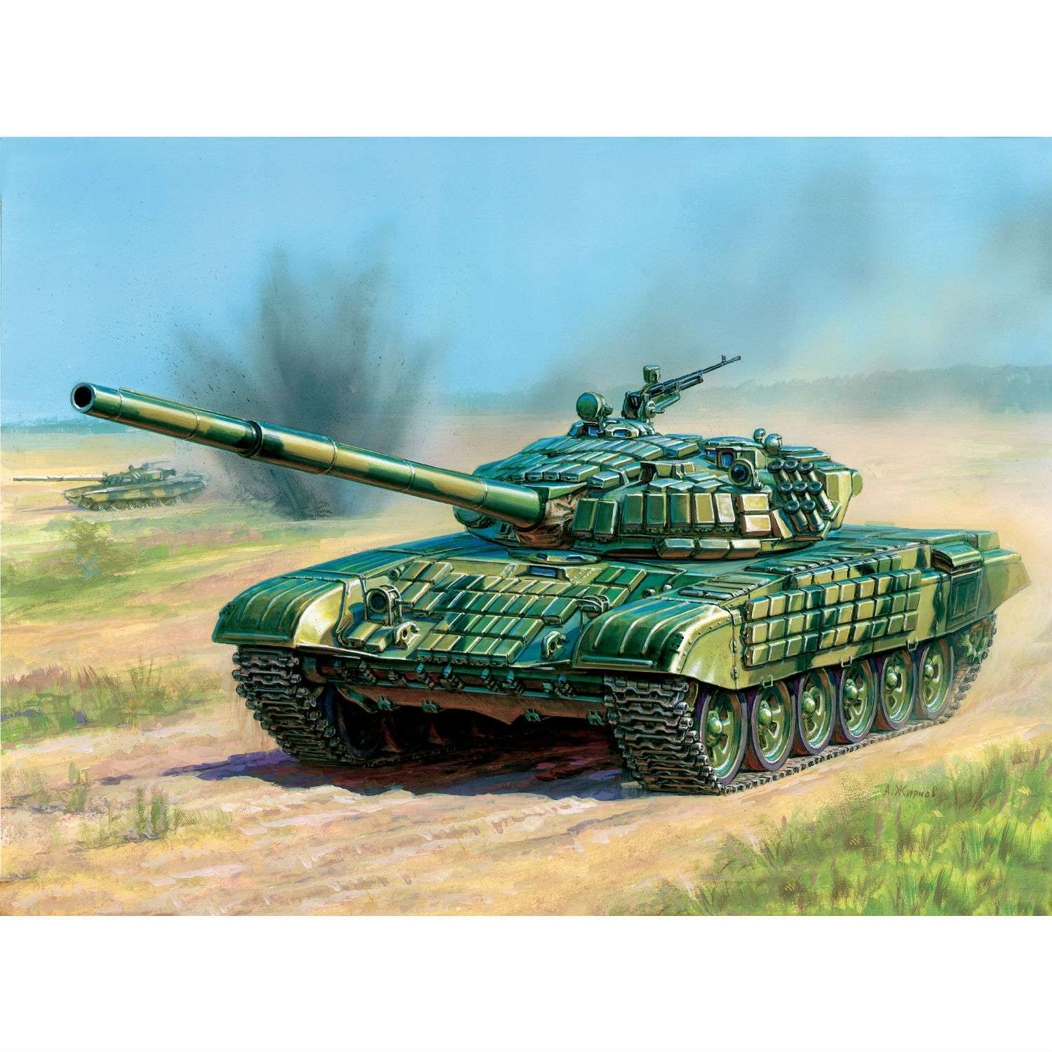 Подарочный набор Звезда Танк Т-72Б с активной броней 3551П - фото 3
