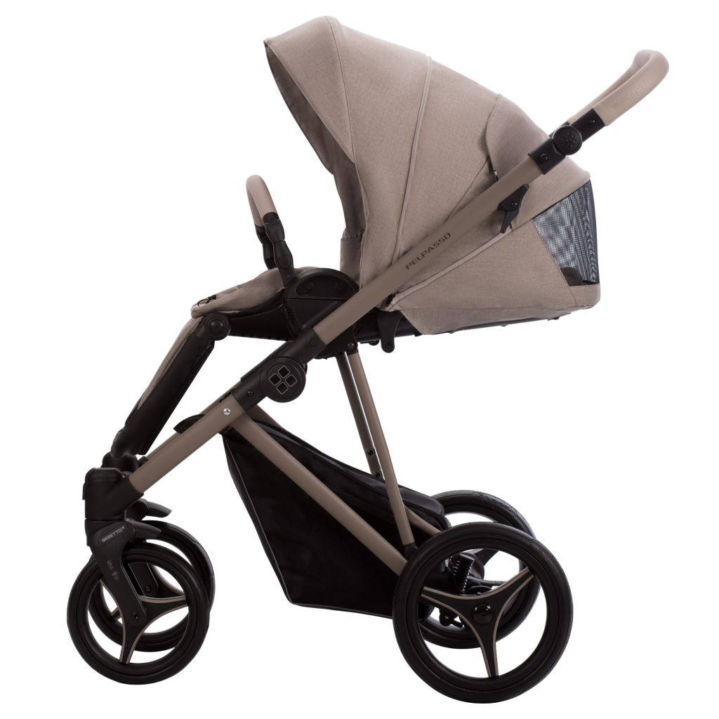Коляска 2в1 Bebetto Pelpasso 01 Kaszmir св.бежевый бежевый - фото 11