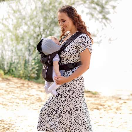 Рюкзак-кенгуру Чудо-чадо BabyActive Lux черный