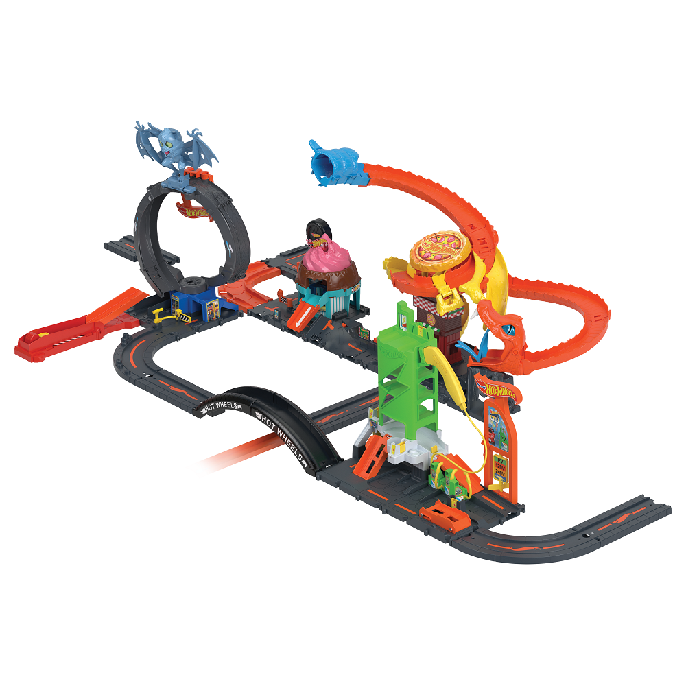 Трек Hot Wheels City Ice Cream Swirl HTN77 HDR24/HTN77 - фото 8