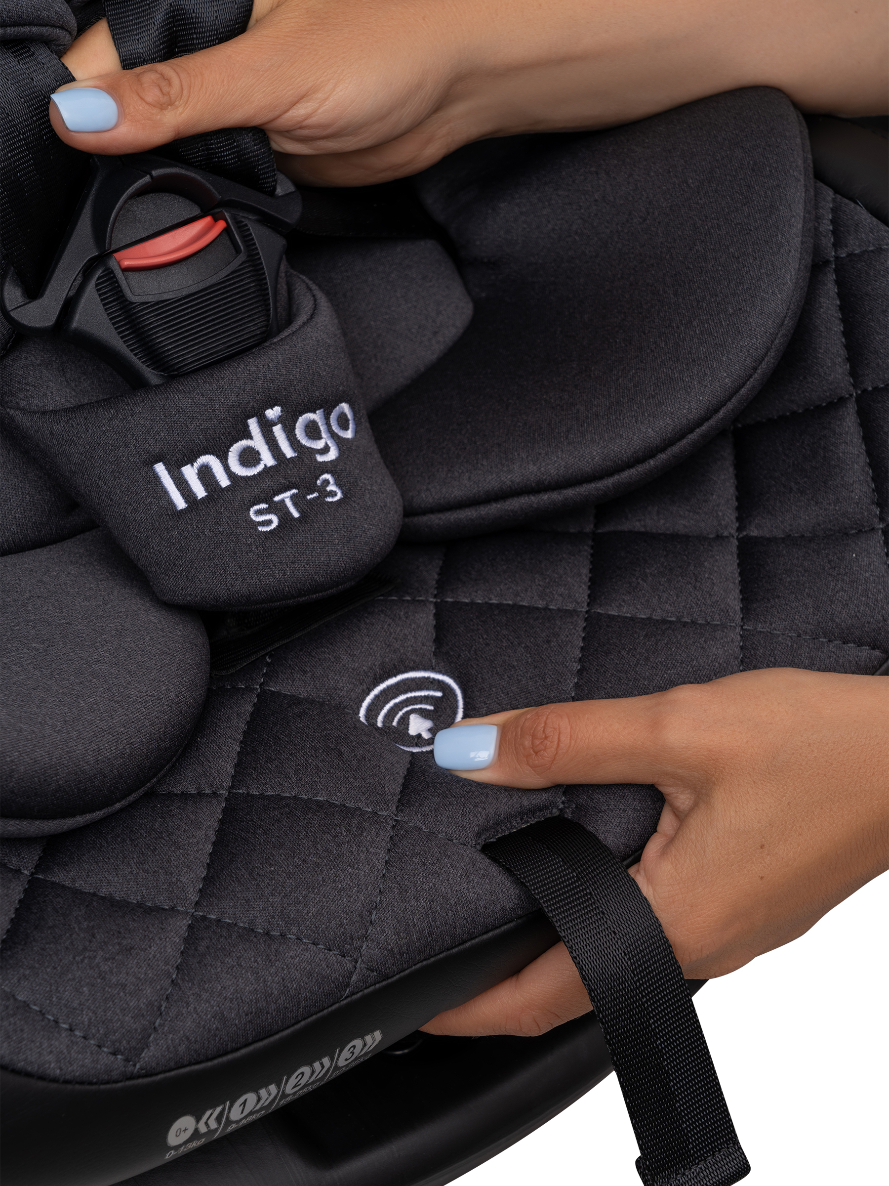 Автокресло Indigo Aero, черный Isofix 0+/1/2/3 (0-36 кг) - фото 27