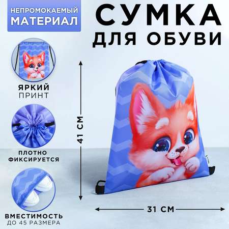 Мешок для обуви ArtFox STUDY Очаровательный щенок