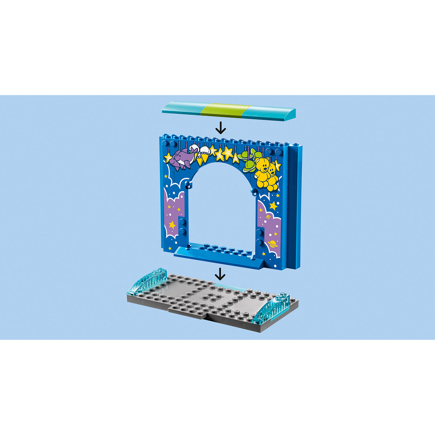 Конструктор LEGO 4+ Парк аттракционов Базза и Вуди 230 дет. - фото 8