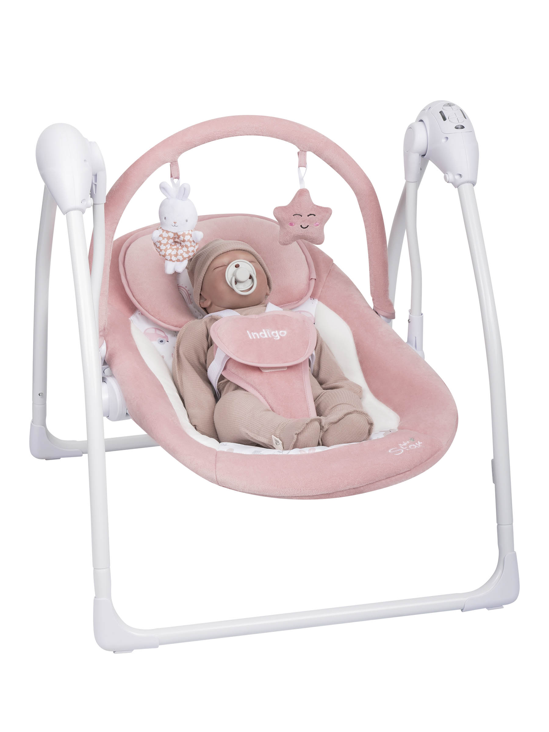 Качели Indigo Star light розовый - фото 13