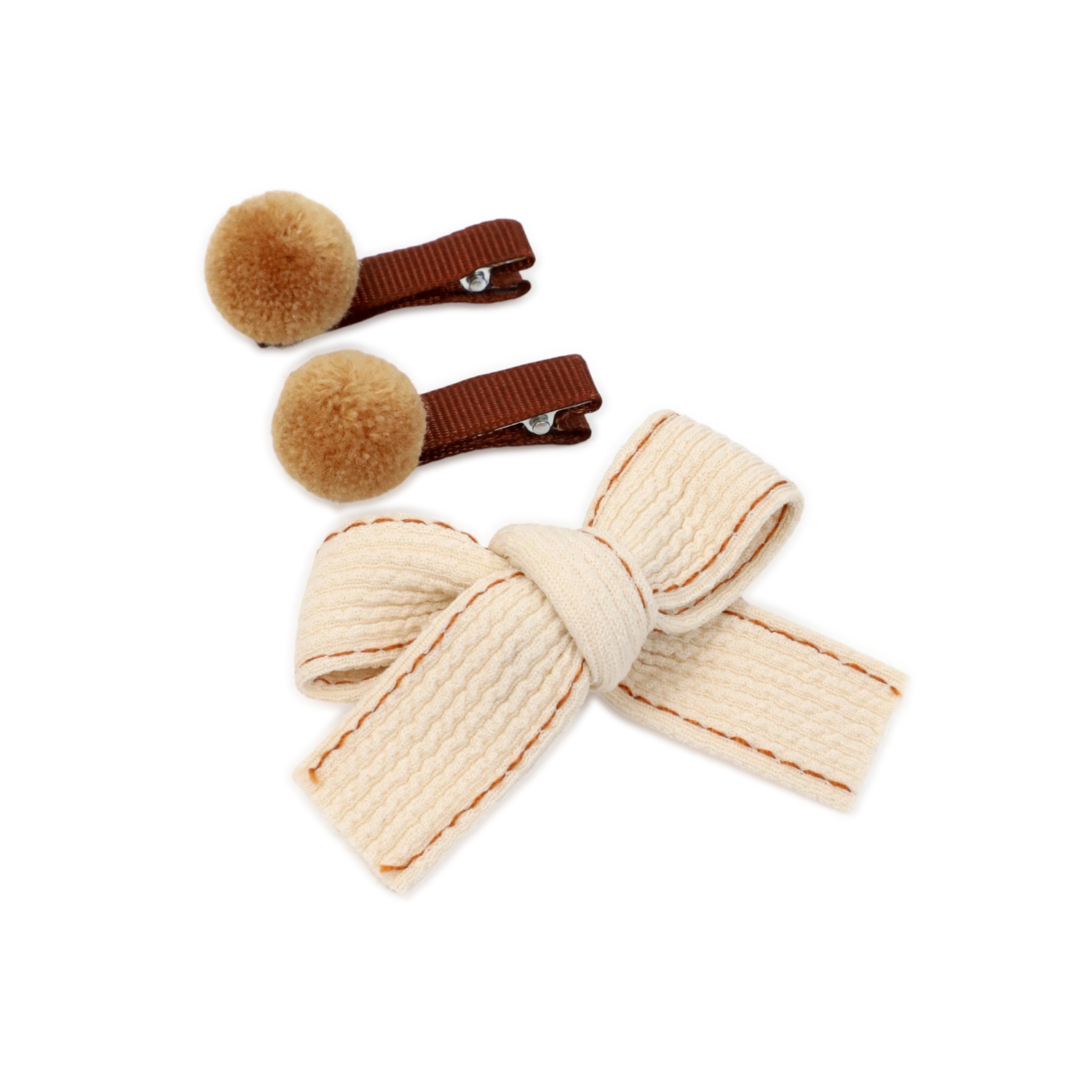 Заколка Demi Star Brown 3 шт. - фото 1