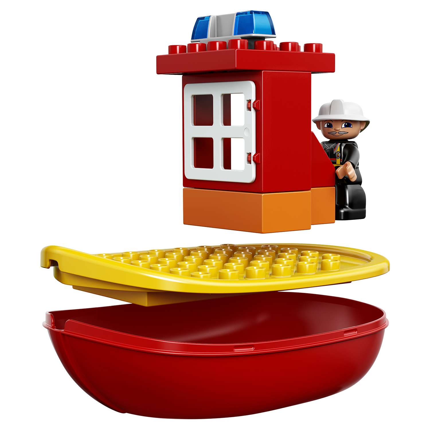 Конструктор LEGO DUPLO Пожарный катер блочный - фото 7