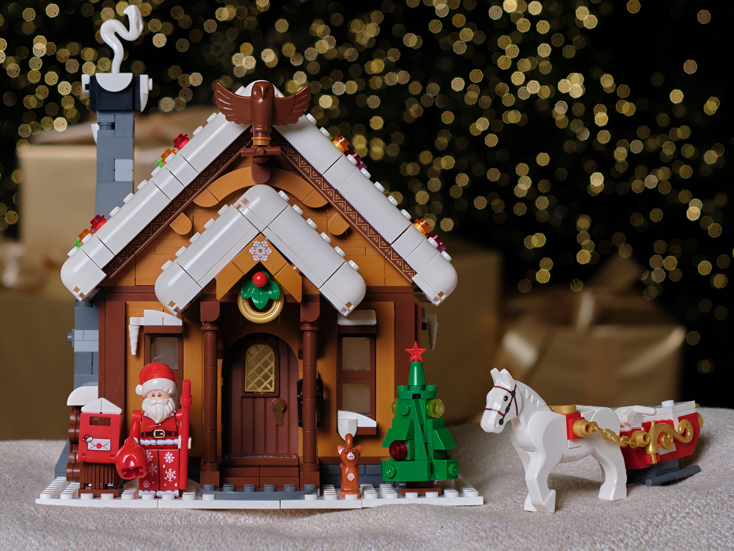 Конструктор brick labs Дом Деда Мороза 923 дет. - фото 3