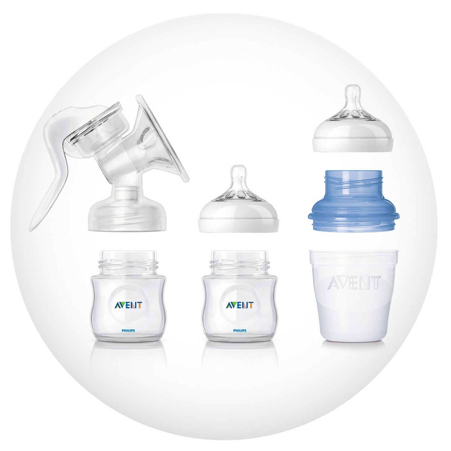 Ручной молокоотсос с бутылочкой Philips Avent Natural SCF330/20 - фото 7