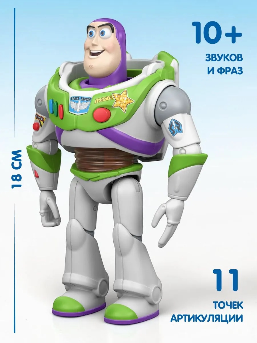 Фигурка Mattel Disney Toy Story История игрушек Базз со звуком - фото 7