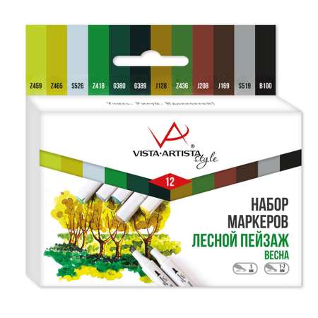 Фломастеры VISTA-ARTISTA 12 цв.