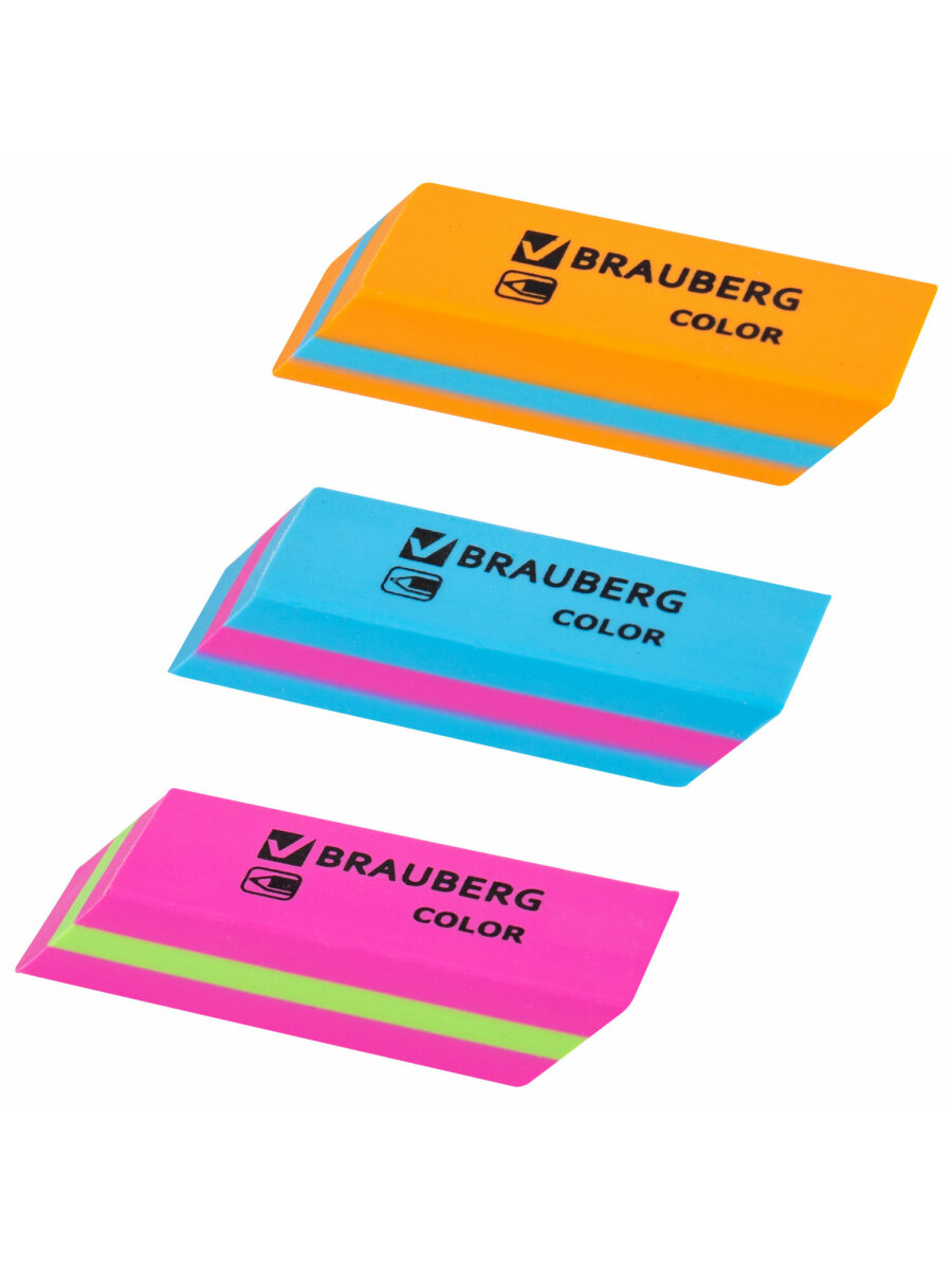 Ластик Brauberg 3 шт. - фото 7