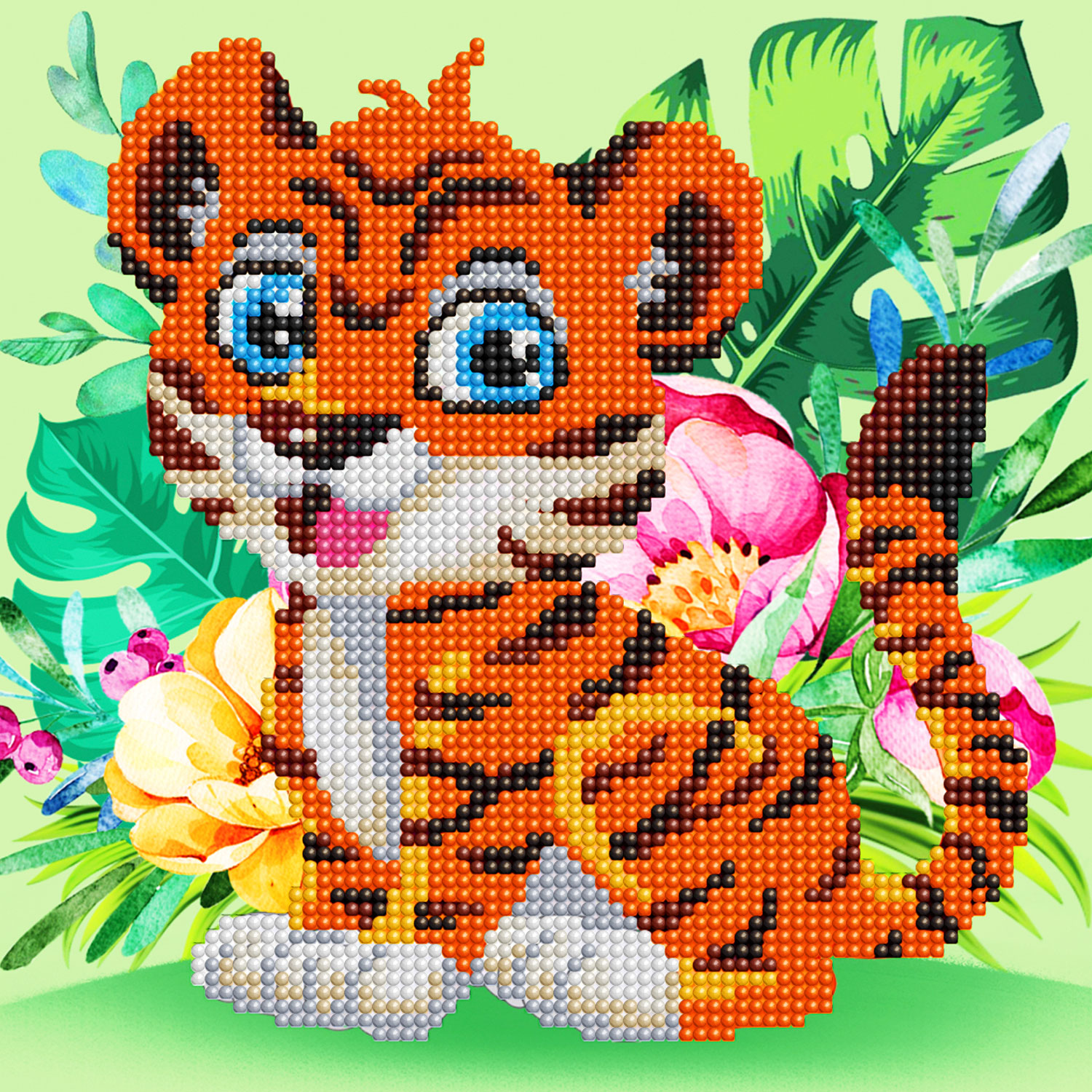 Алмазная мозаика KIKI Тигрёнок - фото 2