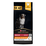 Корм для собак PRO PLAN средних пород с комплексом Optibalance с высоким содержанием курицы 14кг