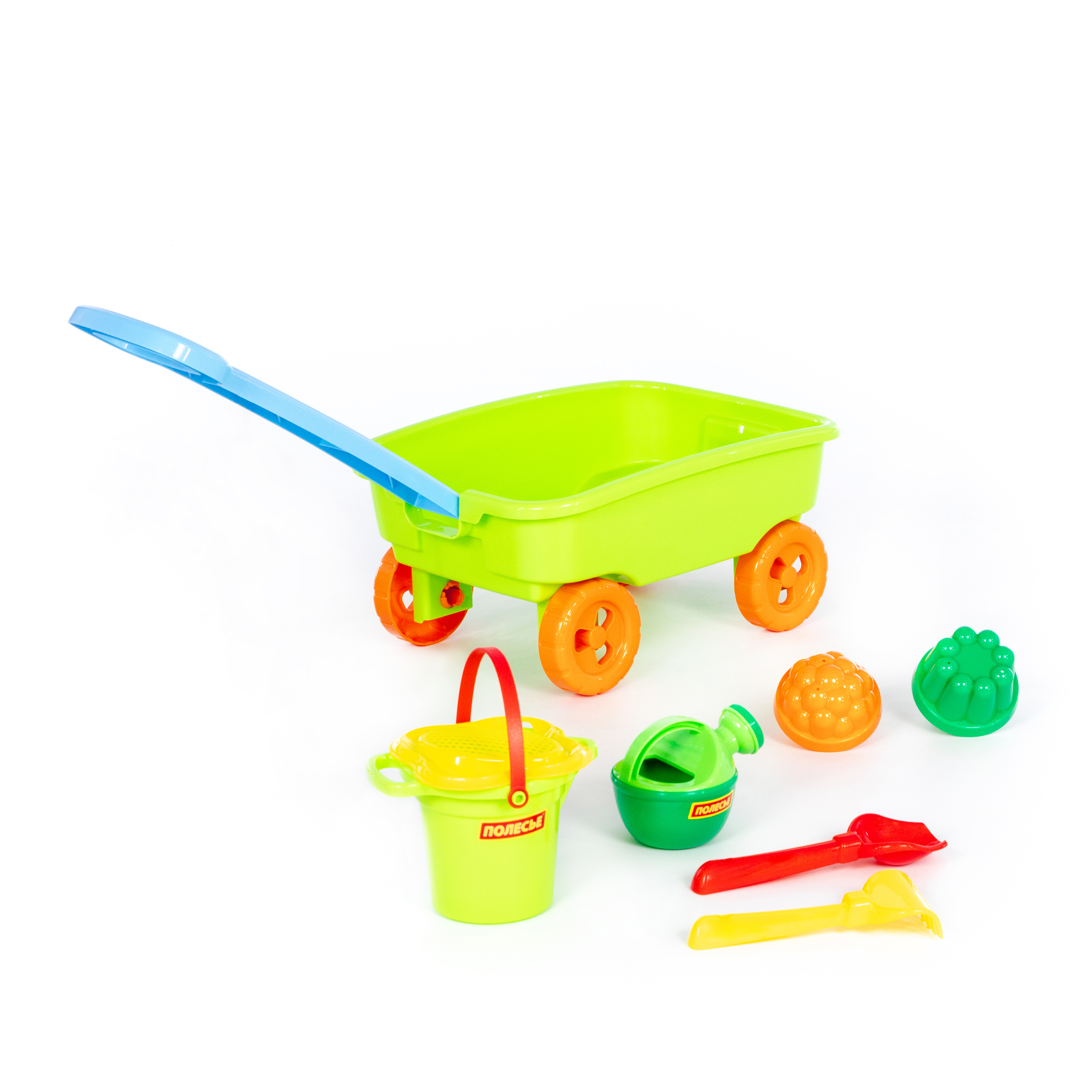 Песочный набор Полесье с тележкой 1 предм. - фото 3
