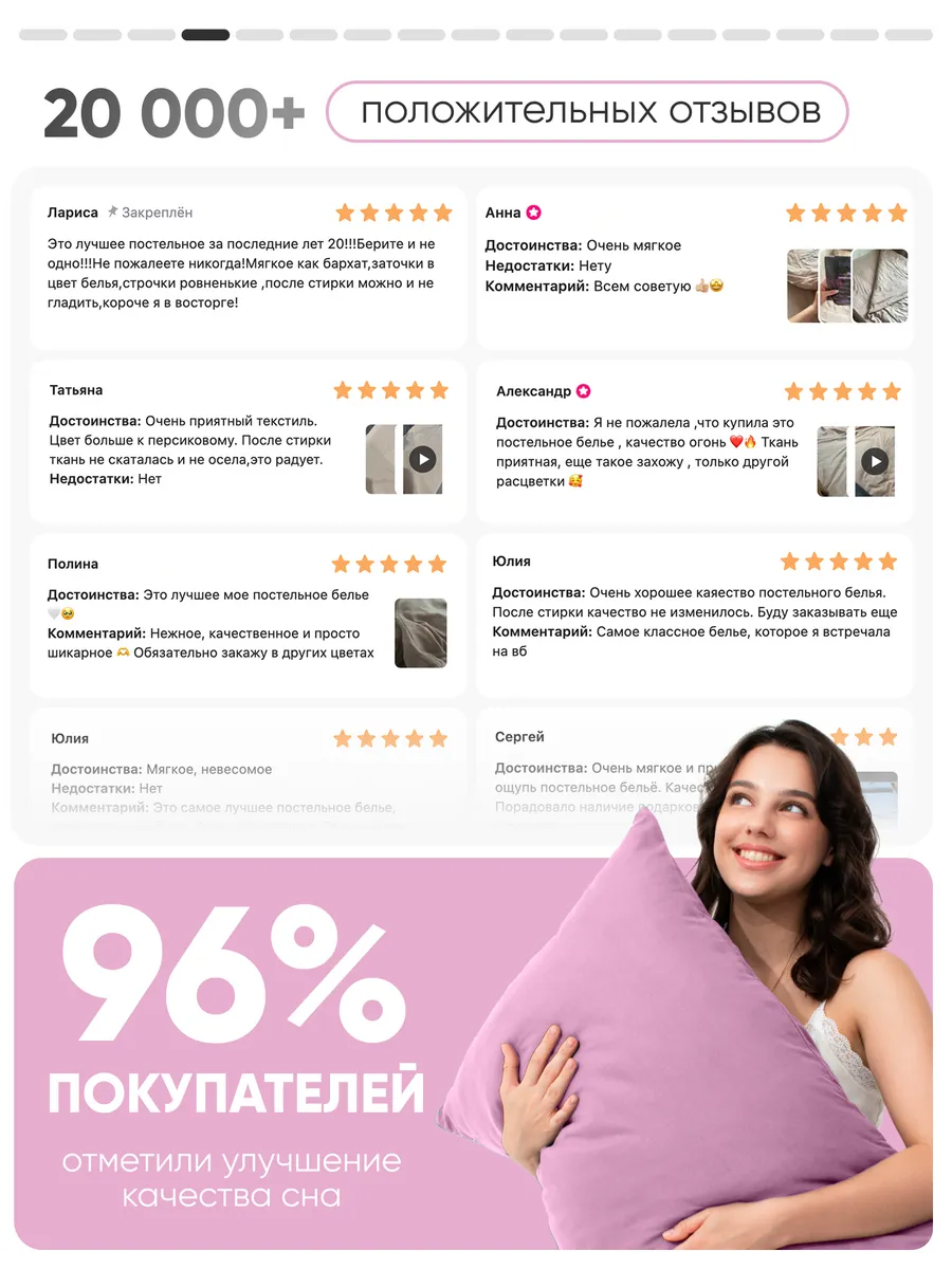 Комплект постельного белья My Cool Home двуспальный 4 предм. - фото 6