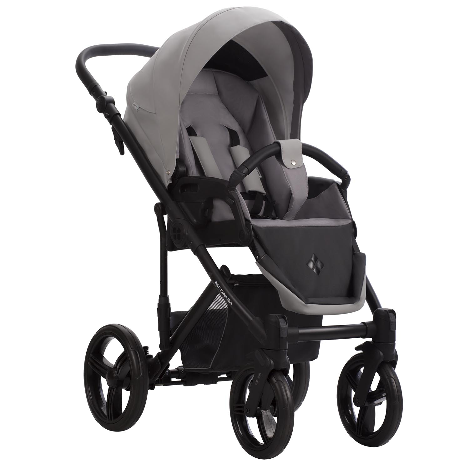 Коляска 2в1 Bebetto Magnum Light Pro серебряный - фото 5