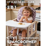 Стульчик для кормления Little Snail Baloo розовый