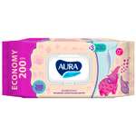 Влажные салфетки AURA 200 шт.