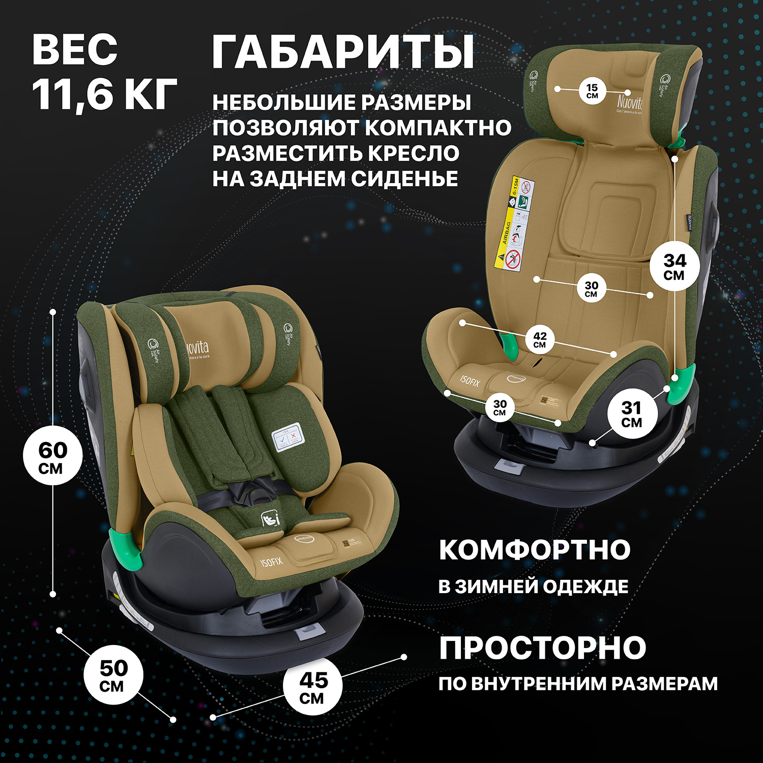 Автокресло Nuovita Isofix 0+/1/2/3 (0-36 кг) - фото 11