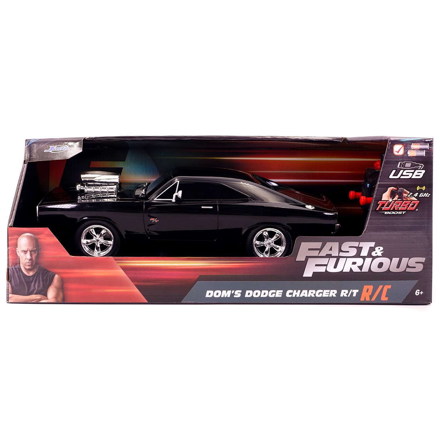 Автомобиль Jada Toys Dodge 1:16 черный ТоуR193 - фото 2