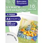Художественная бумага Brauberg 10 лист.