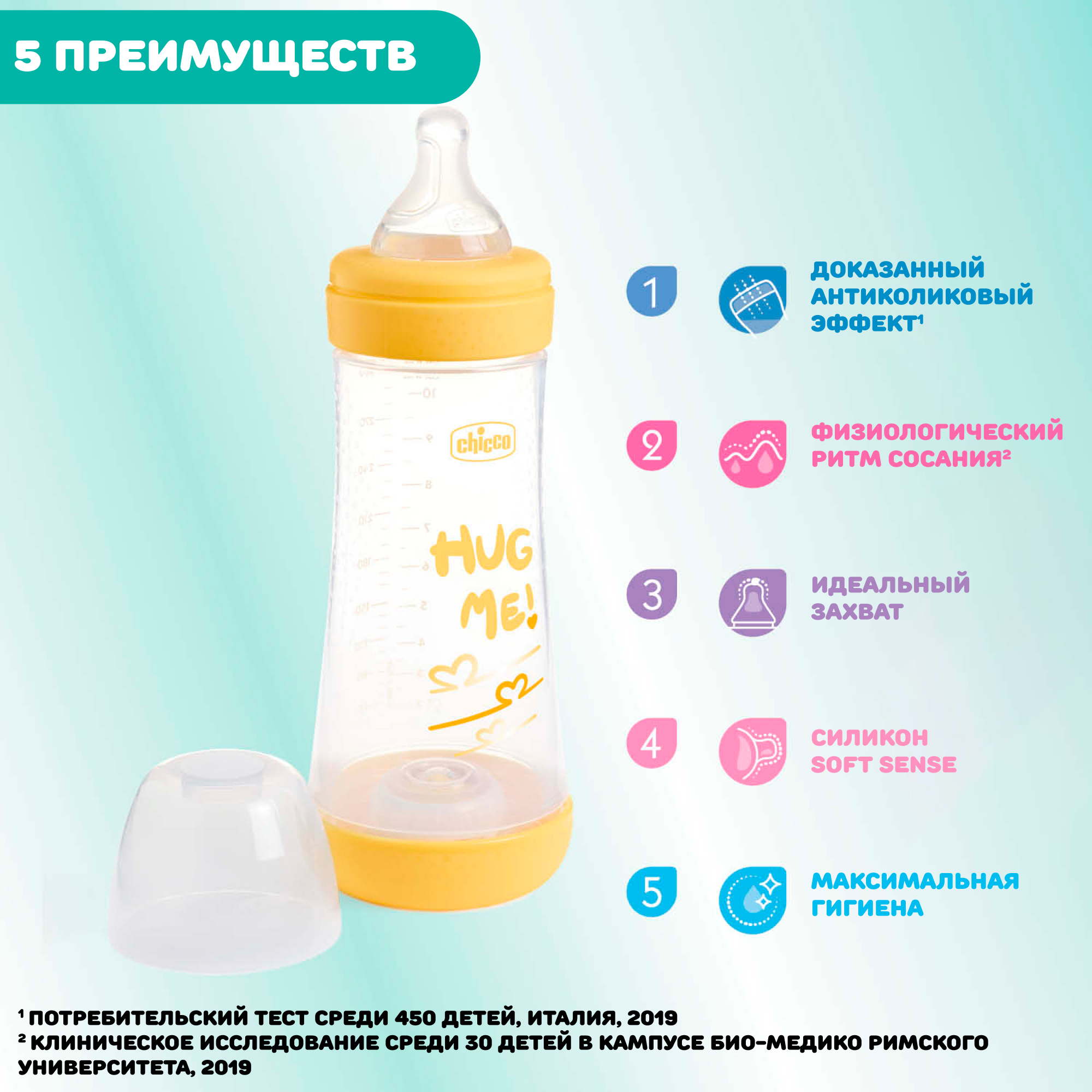 Бутылочка Chicco 300 мл 1 шт. - фото 6
