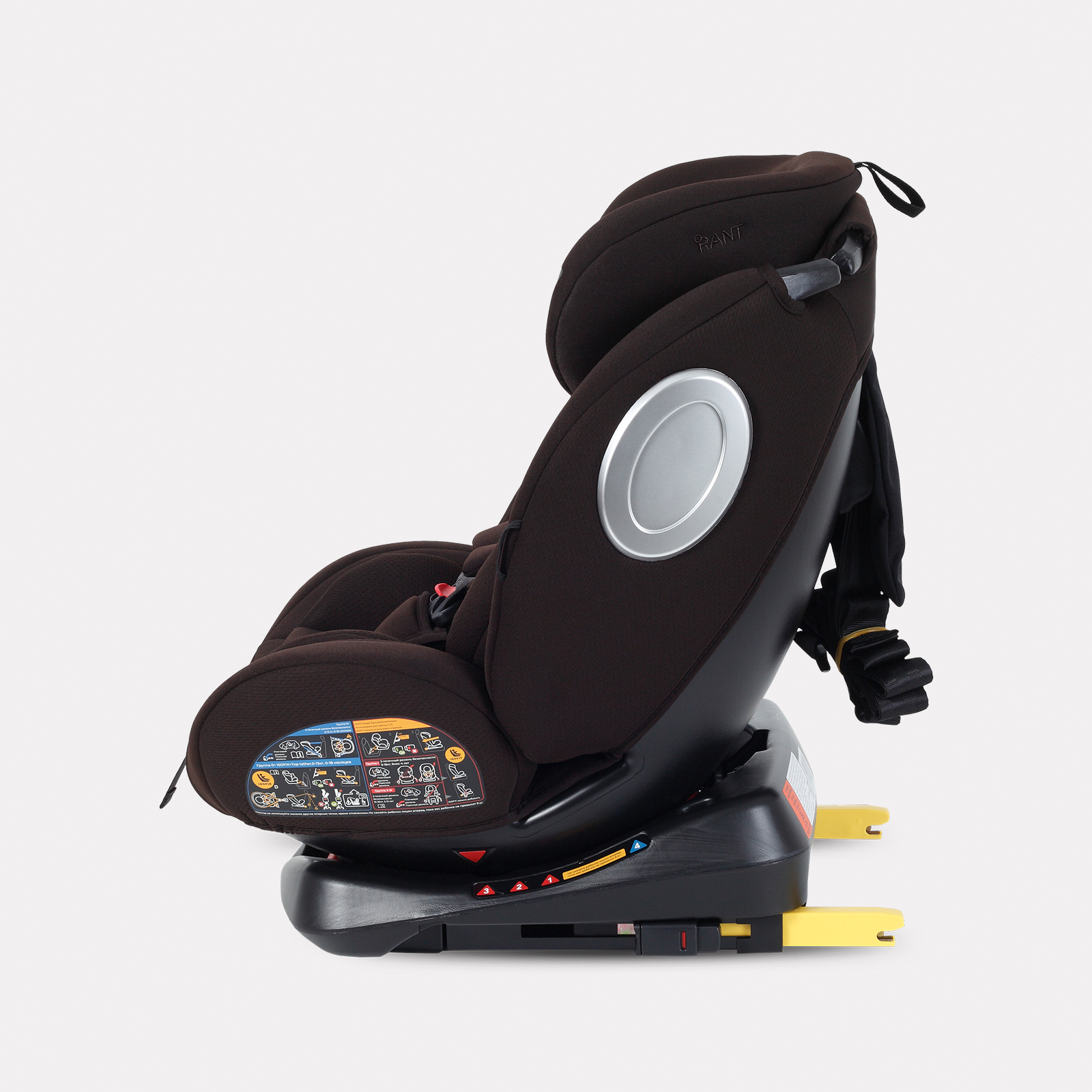 Автокресло Rant Basic Twist next isofix Isofix 0+/1/2/3 (0-36 кг) коричневый - фото 5