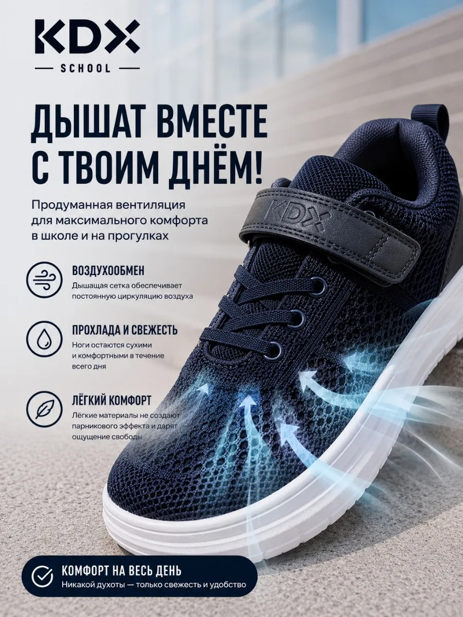 Туфли KDX FLSC-01 navy - фото 5