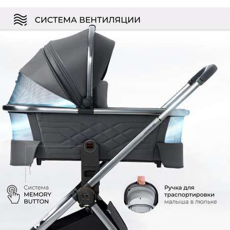 Коляска 3в1 Sweet Baby Elegante Grey