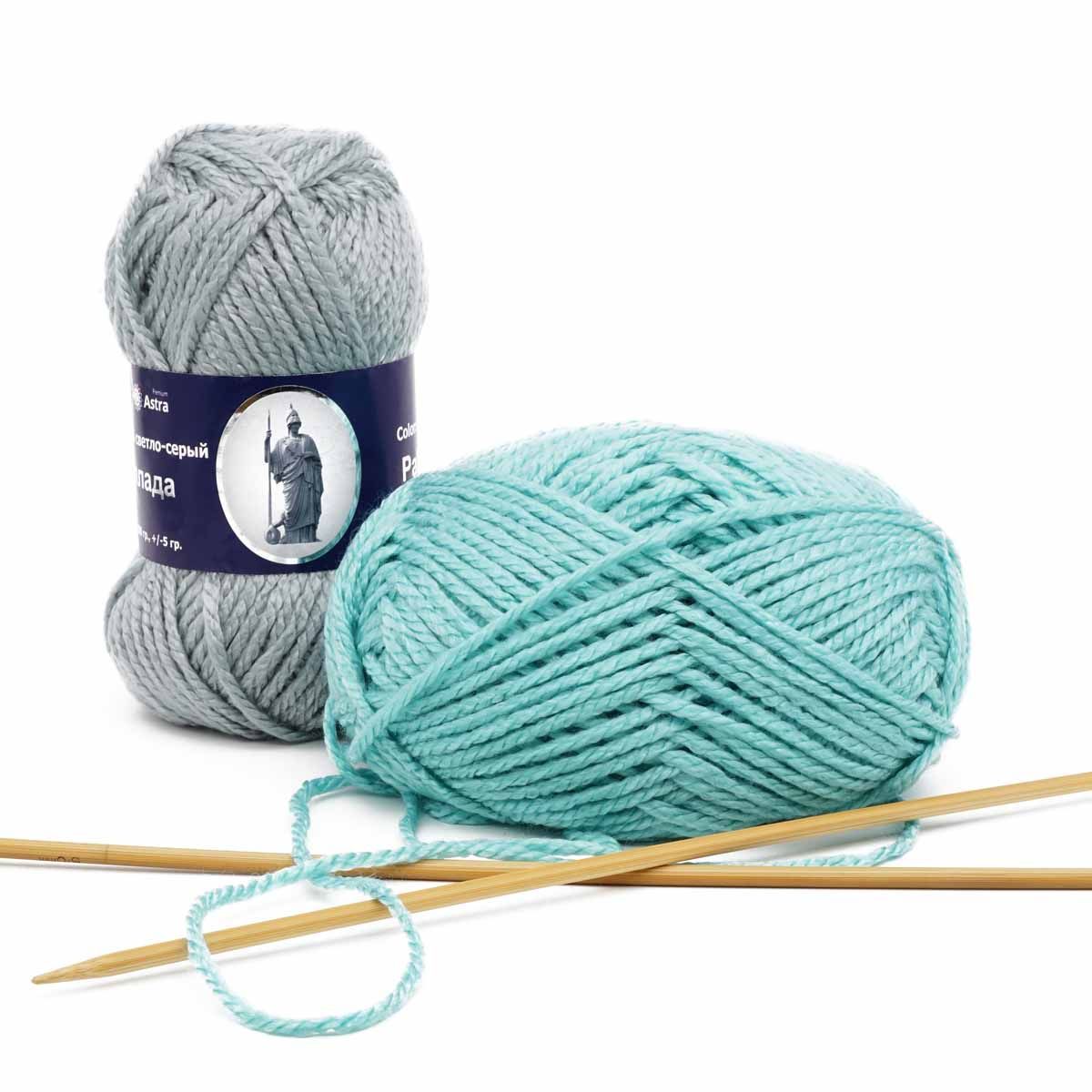 Пряжа Astra Premium Паллада акриловая 100 г 100 м 02 черный 3 мотка - фото 15